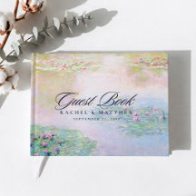 Livre d'or de mariage Nymphéas de Claude Monet