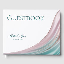 Livre d'or de mariage personnalisé en soie sarcell
