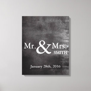 Livre d'or de mariage personnalisé sur tableau noi