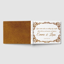 Livre d'or de mariage rustique mexicain