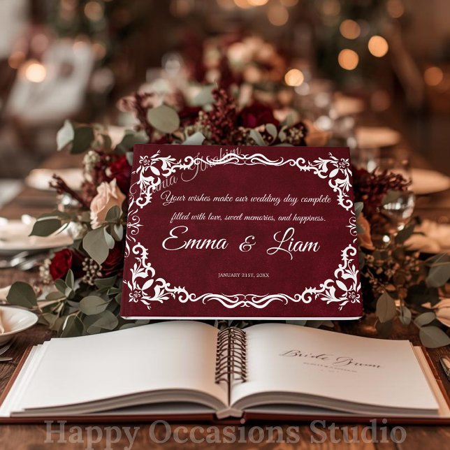 Livre d'or de mariage rustique mexicain (Créateur téléchargé)
