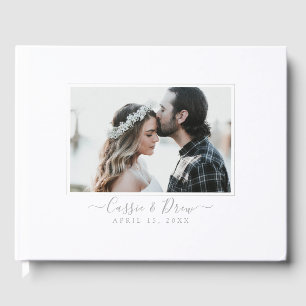 Livre d'or de mariage simple et élégant PixDezines