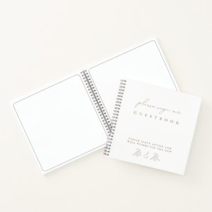 Livre d'or de mariage simple moderne minimaliste b