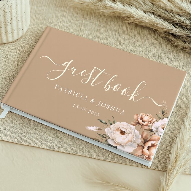 Livre d'or de mariage simple rustique boho (Créateur téléchargé)