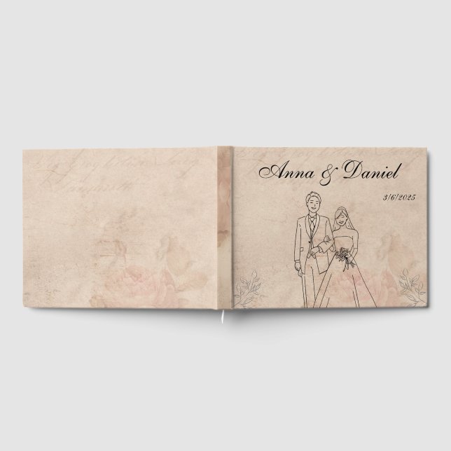 Livre d'or de mariage vintage (Complet)