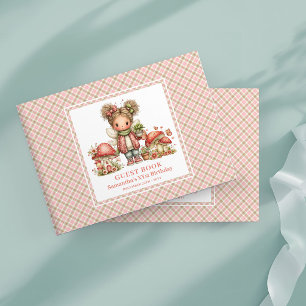 Livre d'or de naissance Fée Florale Rose Fantaisis