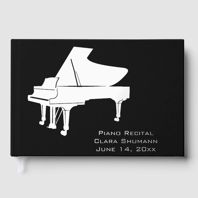 Livre d'or de récital de piano (Recto)