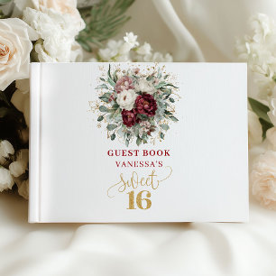 Livre d'or de signature pour Sweet 16 Boho Floral