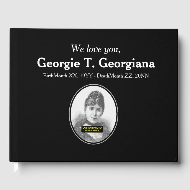 Livre d'or de Sympathie de base et Customisée (Recto)