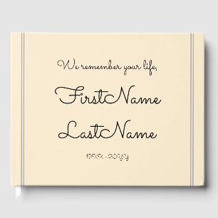 Livre d'or de Sympathie minimale et personnalisée