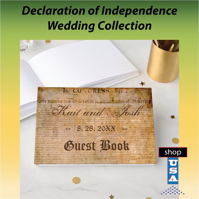 Livre D'or Déclaration d'indépendance 📜 Mariage de parchemin (Créateur téléchargé)