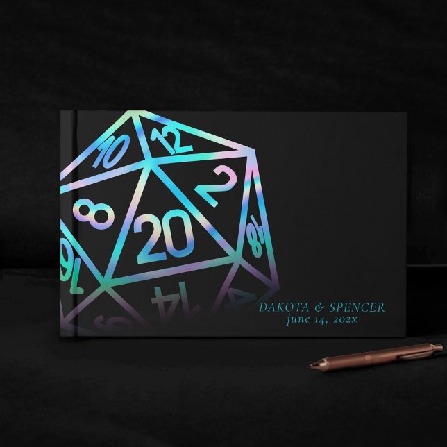 Livre D'or Dés RPG | Holo Imaginaire Tabletop PnP Gamer Perso (Créateur téléchargé)