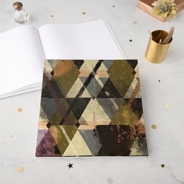 Livre D'or design abstrait moderne (Recto ouvert)