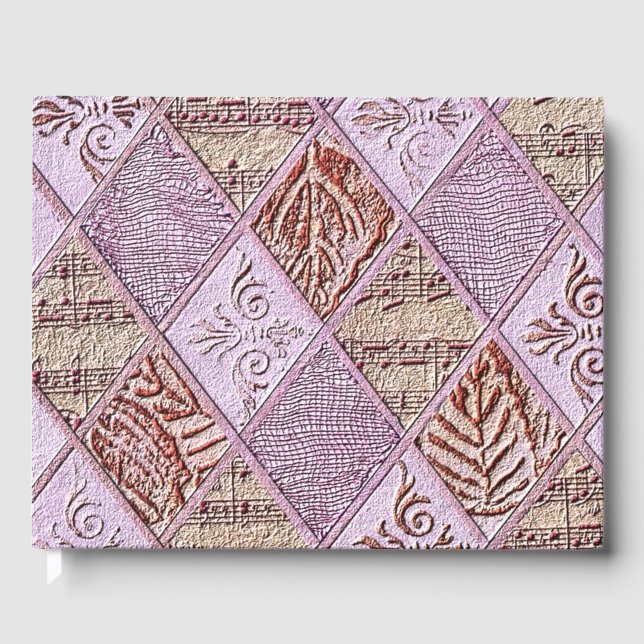Livre D'or Dessins De Diamant En Rose (Recto)