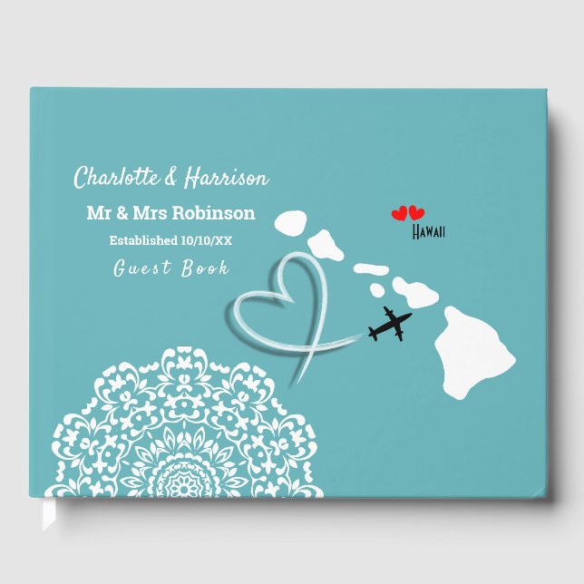 Livre D'or Destination Mariage Hawaii (Recto)