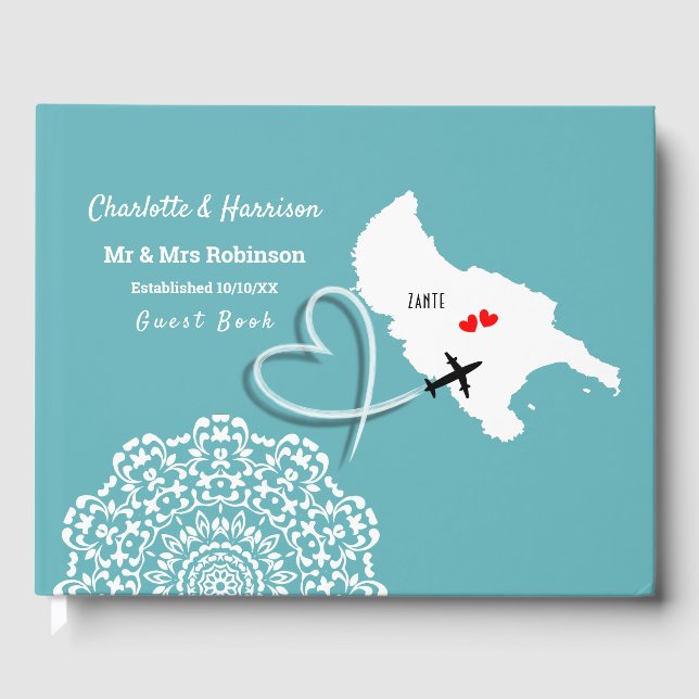 Livre D'or Destination Zante Mariage grec (Recto)