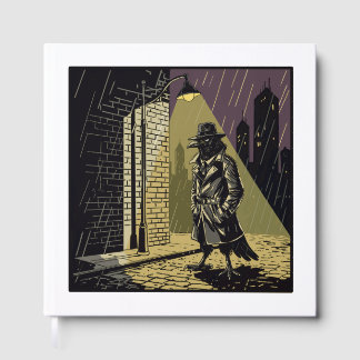 Livre D'or Detective Crow Comics Noir Style Guest Book