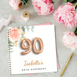 Livre d'or d'eucalyptus rose 90e anniversaire