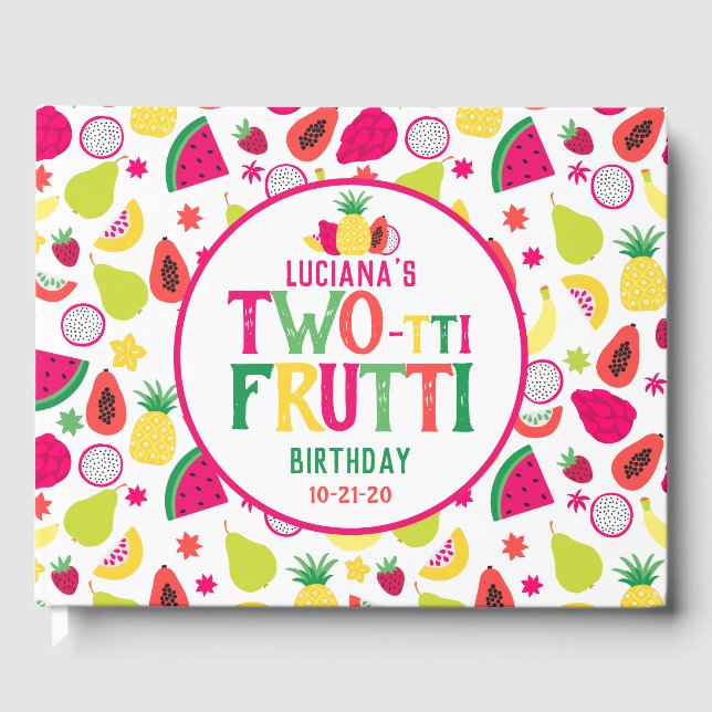 Livre D'or Deux tti Fruité 2e anniversaire Tutti Frutti Tropi (Recto)