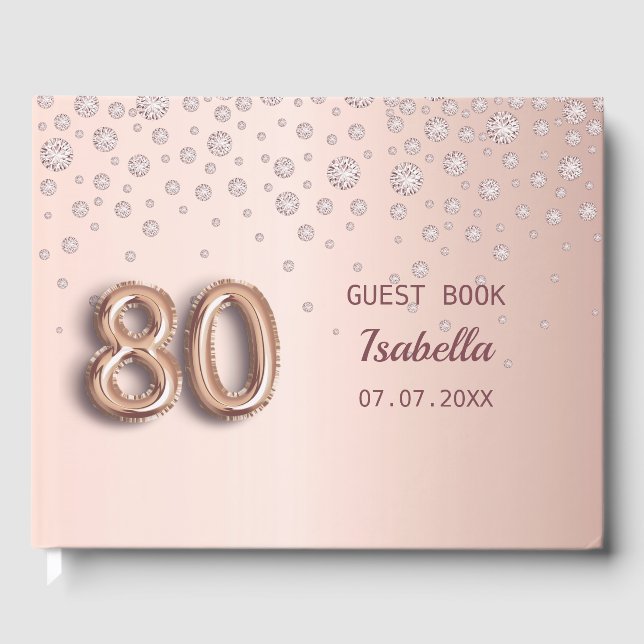 Livre D'or Diamants d'or rose 80e anniversaire (Recto)