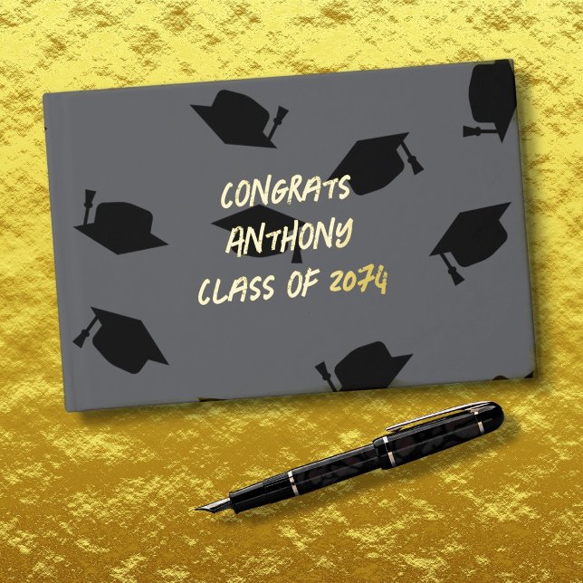 Livre D'or Diplômé adolescent garçon Caps (Créateur téléchargé)