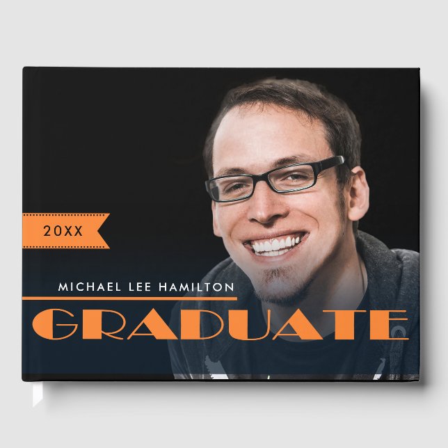 Livre D'or Diplôme photo personnalisé (Recto)