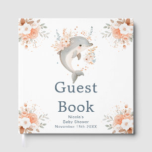 Livre D'or Douce Fête de Naissance de Dauphin Floral