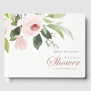 LIVRE D'OR DOUCE ROSÉ FLORALE SUBTILE POUR MARIÉE