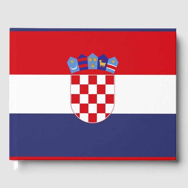 Livre D'or Drapeau de Croatie (Recto)