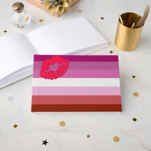 Livre D'or Drapeau de fierté lesbienne lipstick SlipperyJoe f
