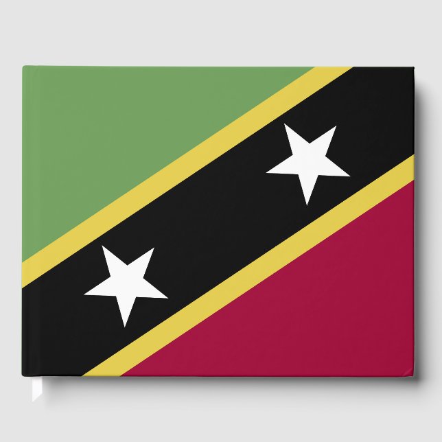 Livre D'or Drapeau de Saint-Kitts-et-Nevis (Recto)