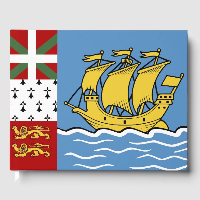 Livre D'or Drapeau de Saint-Pierre-et-Miquelon (Recto)