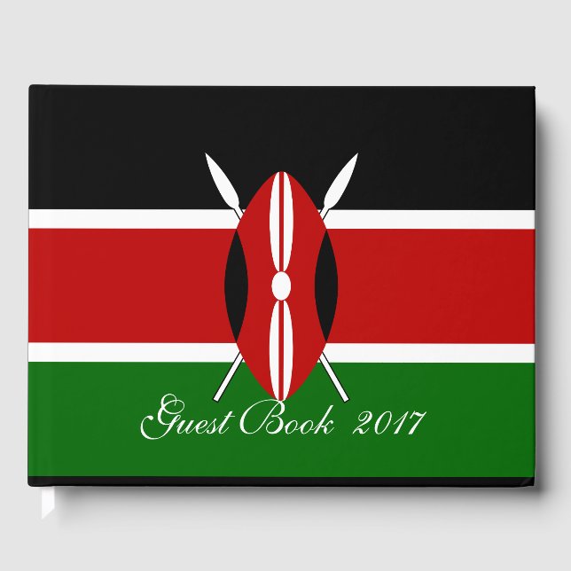 Livre D'or Drapeau du Kenya Massaï Bendera ya Kenya (Recto)