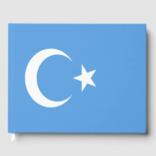 Livre D'or Drapeau du Turkestan oriental Ouyghur