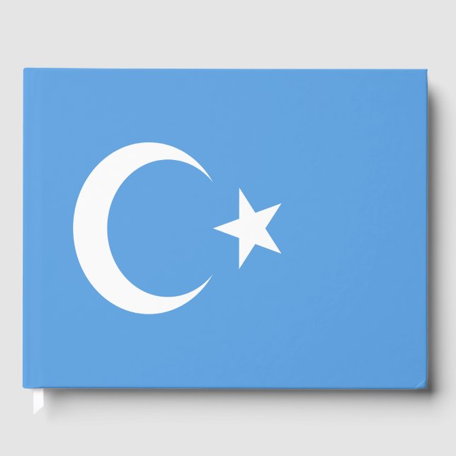 Livre D'or Drapeau du Turkestan oriental Ouyghur (Recto)