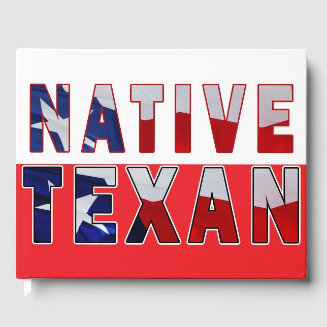 Livre D'or Drapeau texan natif (Recto)