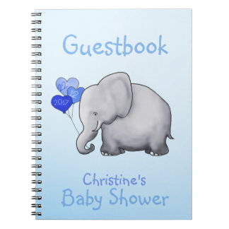Livre d'or du Baby shower des petits éléphants ble