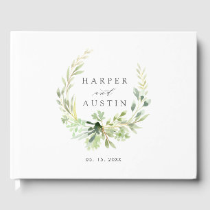 Livre d'or du Mariage botanique de la couronne ver