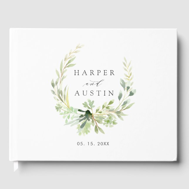 Livre d'or du Mariage botanique de la couronne ver (Recto)