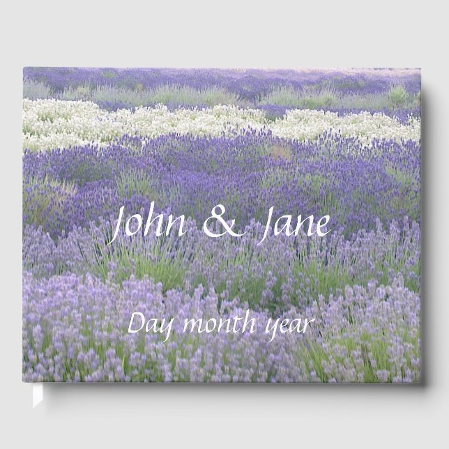 Livre d'or du Mariage de terrain Lavender (Recto)