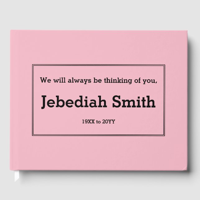 Livre d'or du Mémorial conservateur (Recto)