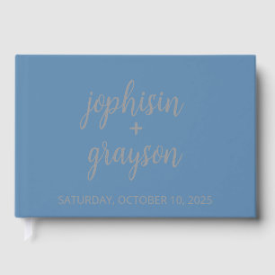 Livre d'or Dusty Blue • Livre d'or de mariage mode