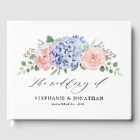 Dusty Blue Pastel Pink hydrangeas Mariage