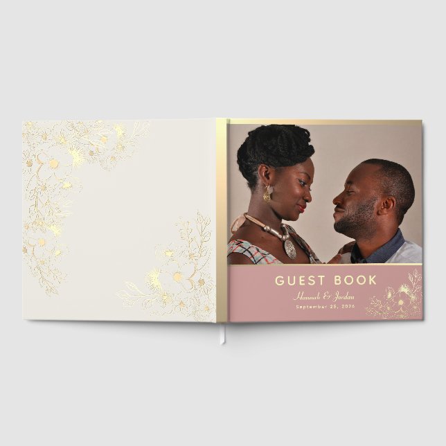 Livre D'or Dusty Rose Gold Photo Wedding (Complet)