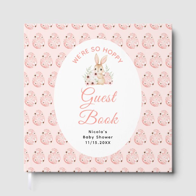 Livre D'or Easter Bunny Baby Shower (Recto)