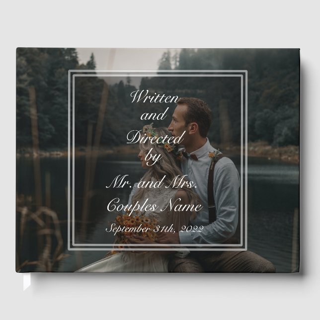 Livre D'or Écrit et réalisé par Mariage guest book (Recto)