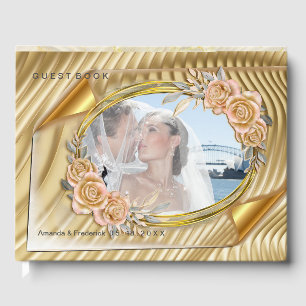 Livre D'or Effet d'étirement or et Rose