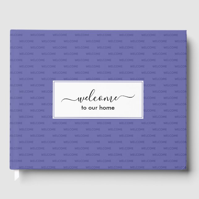 Livre D'or Elégant accueil personnalisé chez nous (Recto)