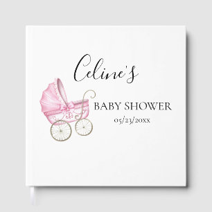 Livre D'or Élégant Baby shower de transport Vintage