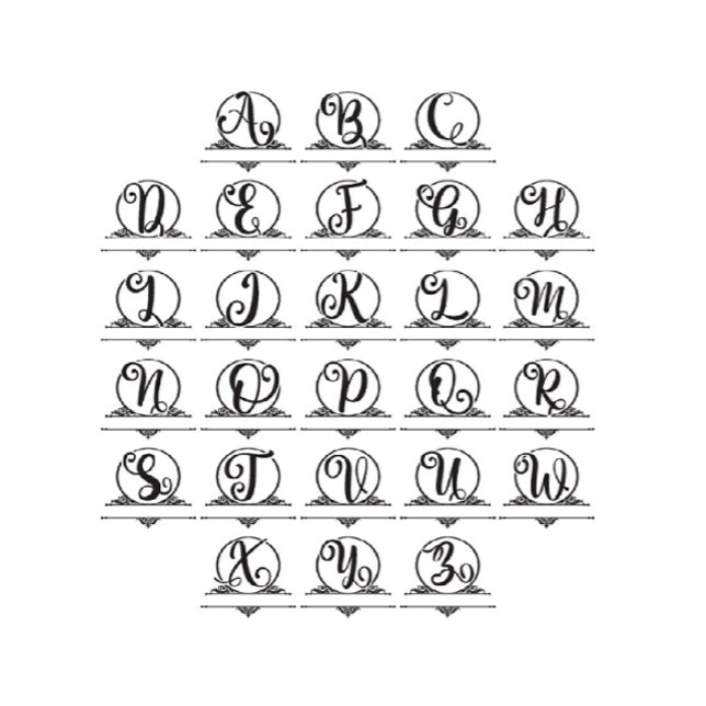 Livre D'or Élégant Boho Botanique Personnalisé Monogramme Mar (All 26 Letters Available!  Click "personalize" to access!)